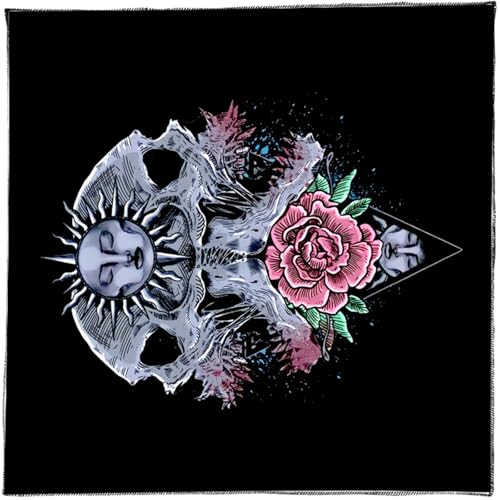 花太陽パターン占星術テーブルクロスタロット占いテーブルクロス祭壇布占いボードゲームアクセサリー祭壇タロットカード布