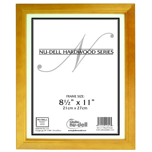 8.5" x 11" Traditional Solid Hardwood Frame, Natural