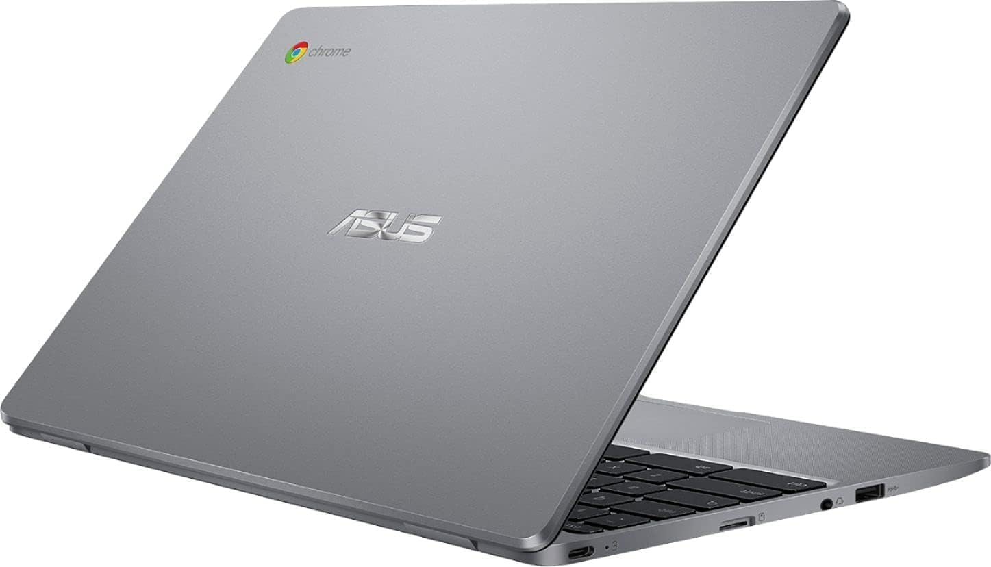 ASUS Chromebook Laptop,11.6" HD Anti-Glare Display, Intel Celeron N3350,4GB RAM,288GB eMMC Storage(32GB+256GB SD Card),Webcam,ChromeOS,Grey