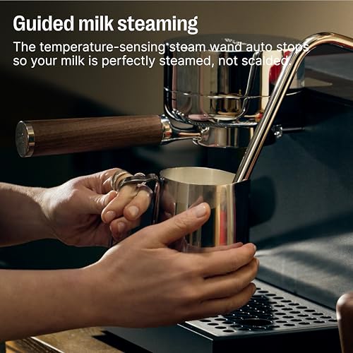 Image of Fellow Espresso Series 1 - Espresso Machine, Pressure Profiling | 58mm Portafilter, Heats Under 2 Min, Temperature Control, Steam Wand, for Lattes & Cappuccinos, Malted Chocolate w /Maple