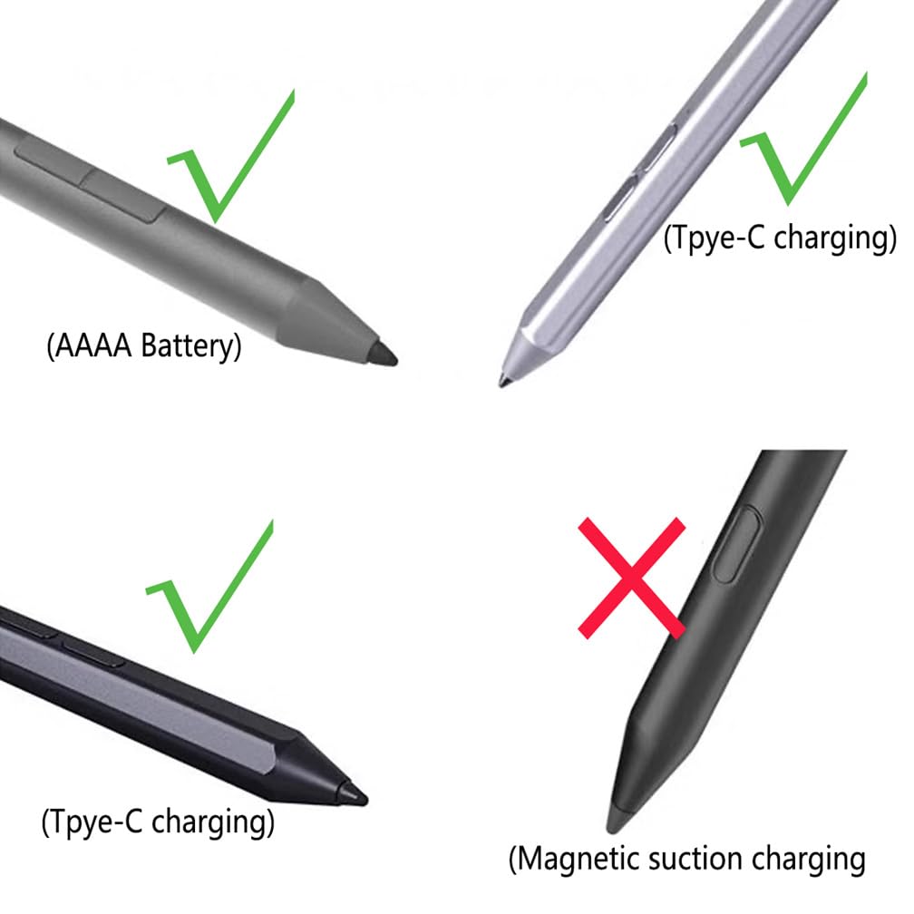 2 x wymienne stalówki do Lenovo Precision Pen 2 - kompatybilne z Tab P11, P11 Plus, M10 Plus 3rd Gen (1 opakowanie)