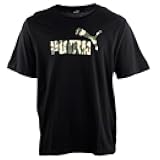 Mens No.1 Camo Logo Crew Neck Short Sleeve Bt Casual Tops Casual - Black