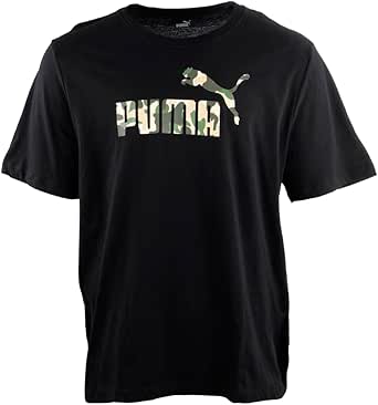 PUMA Playera De Manga Corta Con Cuello Redondo Y Logotipo De Camuflaje