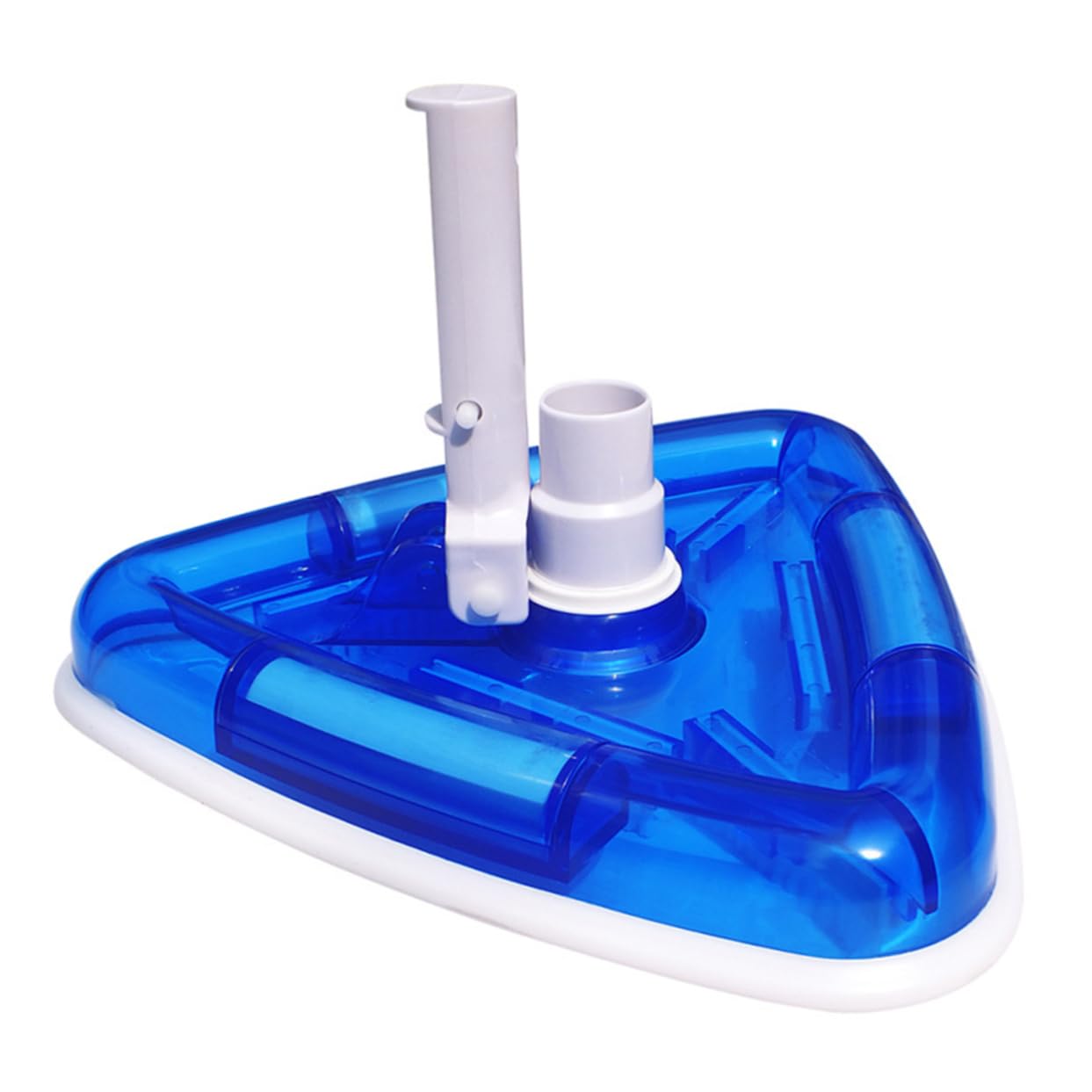 Dreieckiger Pool Saugerkopf Transparent Blau aus Pp für Reinigung