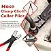 Professional Hose Clamp Kit, Fuel Line Disconnecting, Electrical Disconnect Pliers Automotive, Hose Remover Caliper Tool Sets Automotive Car Tools Four Piece Set of Pliers for Maintenance (1Set)