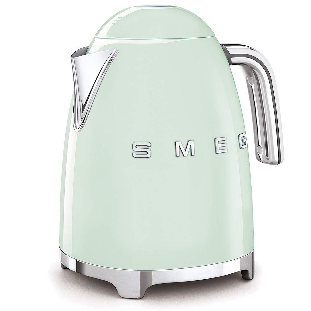 Photo 1 of ***MINOR DAMAGE***SMEG 50's Retro Style Electric Water Kettle with Automatic Shutoff, Removable Base, and Water Indicator, KLF03PBUS, Pastel Green