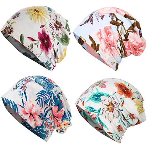 JarseHera Womens Slouchy Beanie Cotton Chemo Caps Cancer Headwear Hats Turban