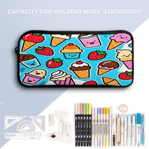 Sweet Ice Cream 3pcs Lightweight Travel Backpack Printed Backpack With Lunch Pack Storage Box Case4