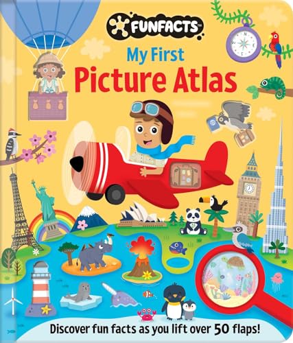 My First Picture Atlas: Lift-the-Flap Book: Board Book with Over 50 Flaps to Lift! (FunFacts)