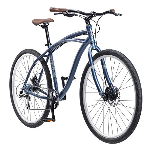 Schwinn Men's World Classic Urban Hybrid 700C Wheel Bicycle, Blue, 17"/Medium