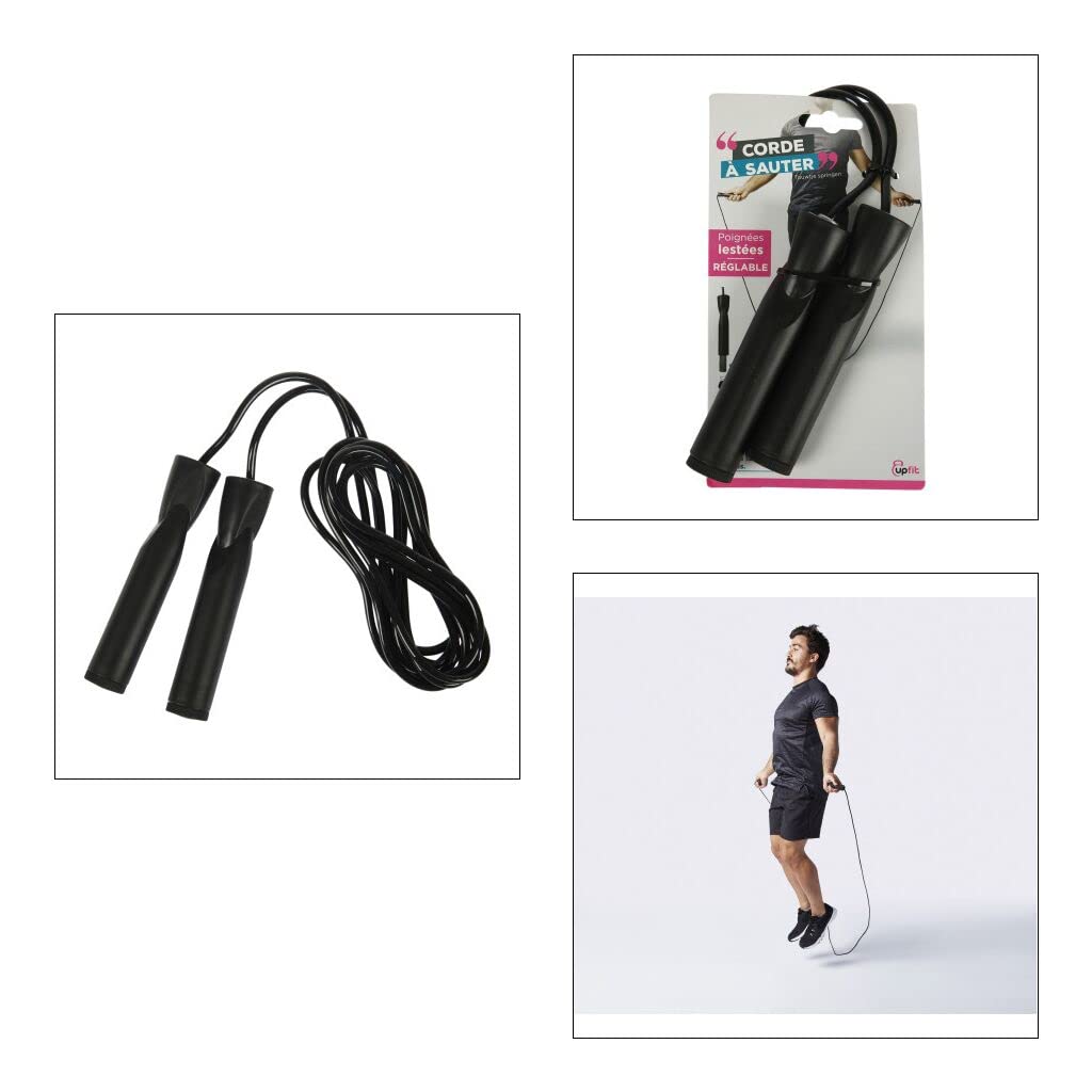 Corde à * Anti-Enchevêtrement Avec Roulements à Billes Pour Femmes Et Hommes, Corde à * En Acier Ajustable Avec Poignées En Mousse Pour Fitness, Exercice Maison & Corps Mince