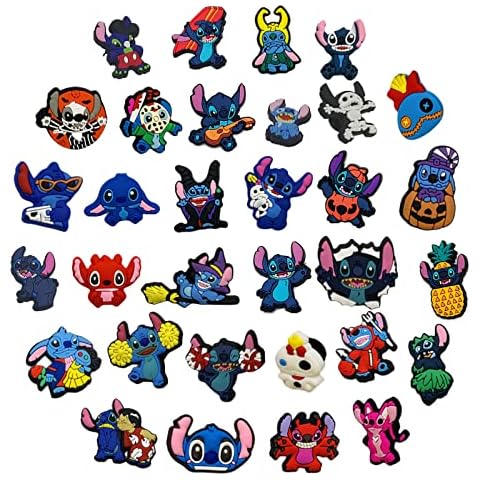 32PCS Adornos de Zapatos PVC Lilo y Stitch Cover