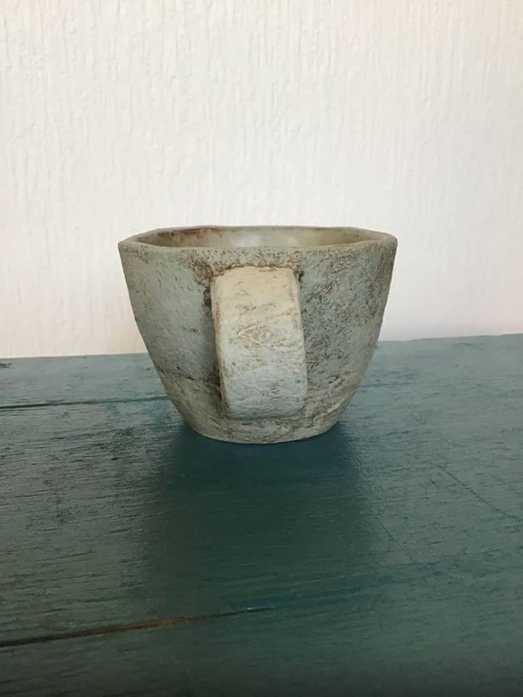 Amazon.co.jp: 作家もの器藤森ちかこツートンマグカップブルーグレー