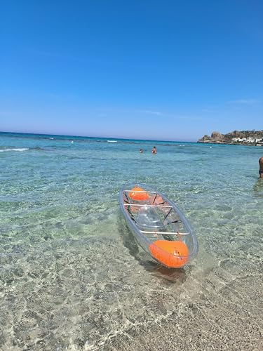 Kayak rigido Trasparente in Policarbonato due posti. Clear Wave Canoa - La Finestra Perfetta sul Mondo Acquatico Con i nostri Kayak GlassView!