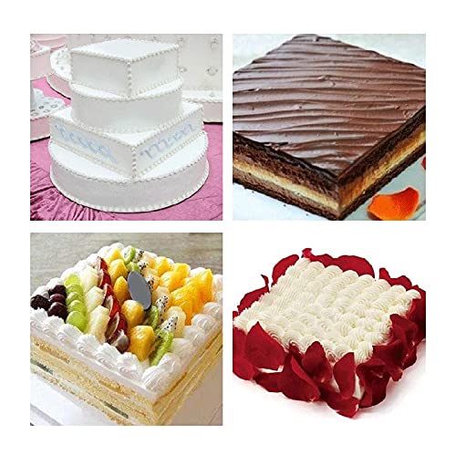 Limnyves 3Pcs/Set Square Shape Cake Tins Non Stick Baking Bake Trays Pan Carbon Steel Kitchen Supplies Accessories, Black #TOP5