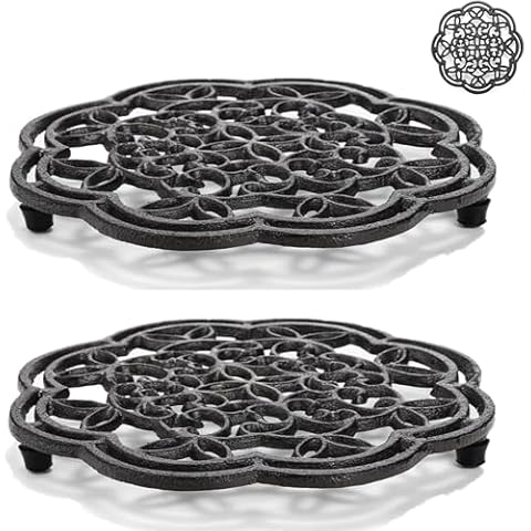 Yopay 2 Pack Cast Iron Trivet Cover