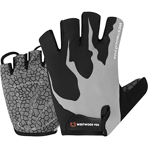 Westwood Fox B0BF1W2X51 Cycling Gloves Half Finger Unisex Padded Grips Palm Bicycle Summer Mtb Bike Gloves thumb #1