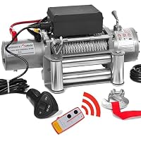 Produktbild von Flyelf Elektrische Seilwinde 800 Kg – 230 V, 1450 W, 12 M, Mit Fernbedienung & Notstopp, Für Garage & Werkstatt