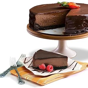 David’s Cookies Triple Chocolate Cheesecake 10″ – Pre-sliced 14 pcs. Creamy Chocolate Cheesecake, Fresh Bakery Dessert Great Gift Idea for Chocolate Lover Women, Men and Kids Cheesecake For Delivery
