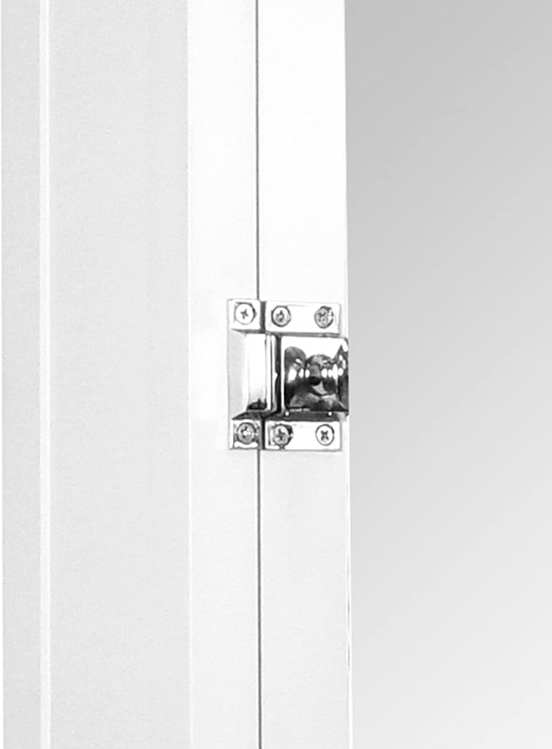 Teamson Home Madison Removable Wooden Medicine Cabinet with Mirrored Door, White