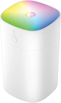 Busstier H2O Humidifier 400ml, Ultrasonic Air Humidifier and Aroma Diffuser, Effective Steam Machine (White)