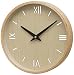 Produktbild UNITY Brora Wanduhr mit römischen Ziffern und Baton-Zifferblatt, Holz, 26 x 26 x 3 cm, cremefarben