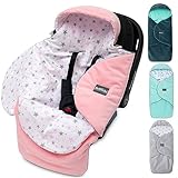 💛 MULTIFUNKTIONAL - unser praktisches Produkt eignet sich auch hervorragend als Kinderwagendecke, für die Babytrage oder sogar für die Wiege. Auf Reisen eignet es sich perfekt als Wickelauflage. Sie sorgt für Komfort für Ihr Baby, unabhängig von der Situation