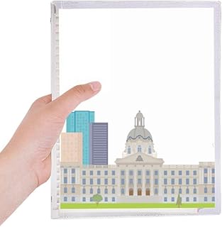 Caderno de desenho de monumentos e prédios de cidades do Canadá, diário de folhas soltas recarregável
