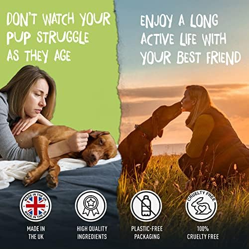 Taré Pets Joint Supplements for Dogs - Dog Joint Supplements for Pups and Seniors - MSM, Chondroitin, and Glucosamine for Dogs - Ecologically Friendly Dog Supplements