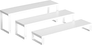 Amazon.com: FOUCSSOMEI Spice Rack,Wooden Display Riser Stand, 3-Tier ...