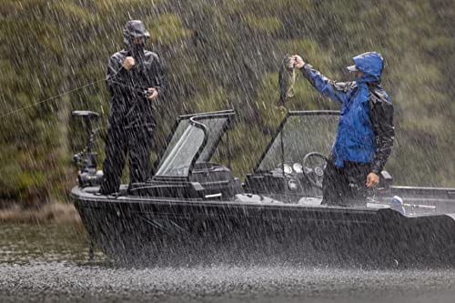 Huk Men's Tournament Wind & Water Proof Rain Jacket, Blue, Large #TOP2