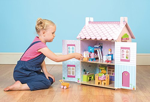 Le Toy Van Puppenhaus, Landhaus, Traumhaus aus Holz – Bild 6