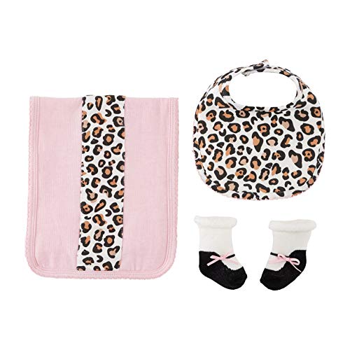 Leopard Burp BIB and Sock Set