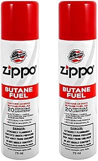 Zippo Butane Fuel 75 Milliliter / 2.5 Ounces (2-Pack)