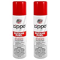 Zippo Butane Fuel Refill – Premium High-Purity for Lighters, Torches & Inserts – Clean Burning, Consistent Flame, Reliable Performance, Made in USA, 75ml 2-Pack