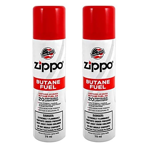 Zippo Butane Fuel 75 Milliliter / 2.5 Ounces (2-Pack)