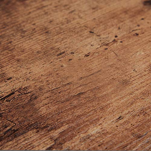 Relaxdays Chariot de Service, Cuisine,3 Supports, paniers, Industriel, métal et MDF, HlP 84x83x37 cm,Blanc,Brun, Acier, 1 élément - Image 7