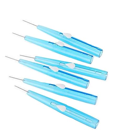 Miniatura 6 de Cepillo interdental Push-Pull 0.7 MM Dental Pick Limpiadores interdentales Alambre de ortodoncia Palillo de dientes Cepillo de dientes Cuidado Oral