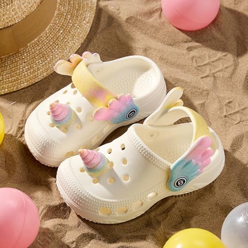 Image of Toddler Little Kids Clogs Slippers Sandals, Non-Slip Girls Boys Clogs Slide Lightweight Garden Shoes Slip-on Beach Pool Shower Slippers
