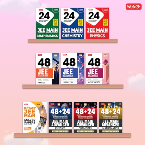 Image of MTG 48 + 24 Years JEE Main (2025-2002) and JEE Advanced (2025-1978) Chapter-wise Topic-wise Previous Years Solved Papers Mathematics Book | PYQ Question Bank For 2026 Exam