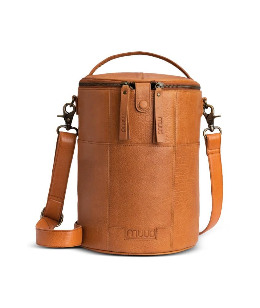 muud Saturn XL - Bolsa de piel hecha a mano para whisky