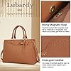 Lubardy Sac à Main Femme Sac Cabas PU Cuir Sac Ordinateur 15,6 Pouces Sac de Cours Grand Capacité Sac Bandoulière Femme pour Affaires Travail Voyage #2
