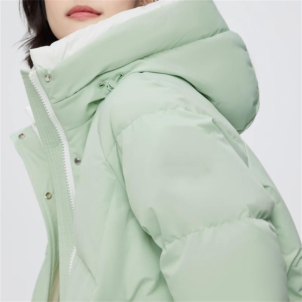 Winter Down Jacket Women's Hooded Thick Warm Soft Coat