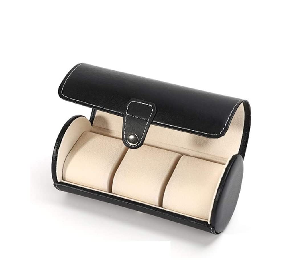 HVMBEUGOS Watch Box Leather Watch Box Portable Travel Watch Case Jewelry Gift Box Watch Storage Watch Storage (C 19.5cm)