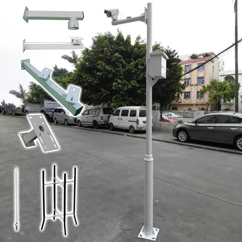 Poteau pour caméra de sécurité universel extérieur de 250cm avec accessoires de fixation