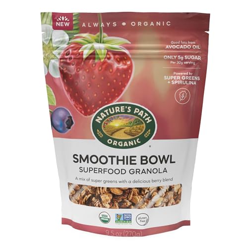 ★Nature's Path Organic Superfood Smoothie Bowl Granola, 9.5oz, 6 bags