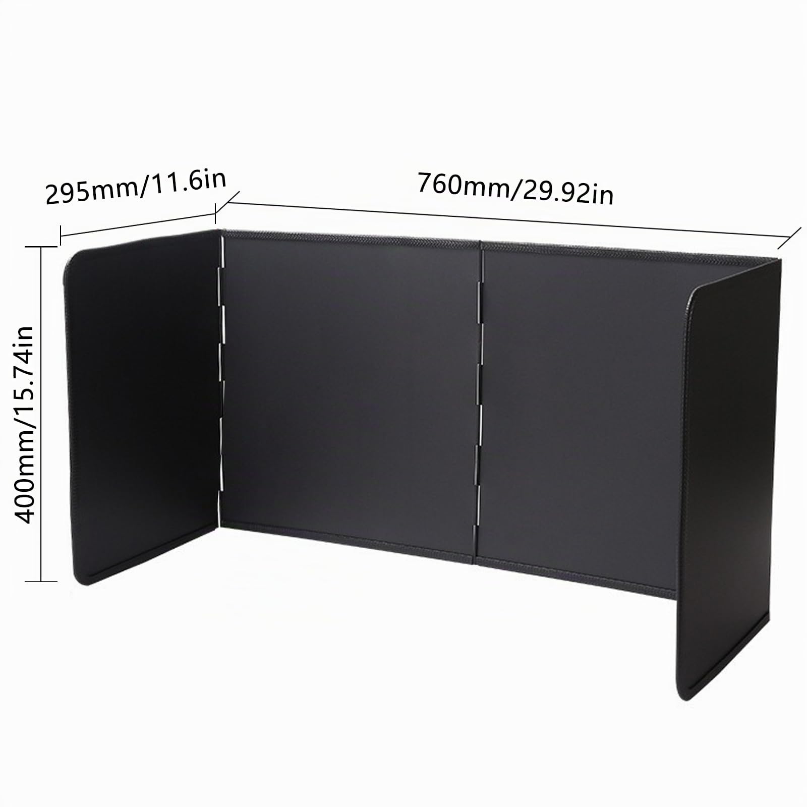Anti-Splash Plate Kitchen Foldable Screen Protector Anti-Splash Kitchen Baking Tray Easy to Clean Kitchen Utensils, Black-L