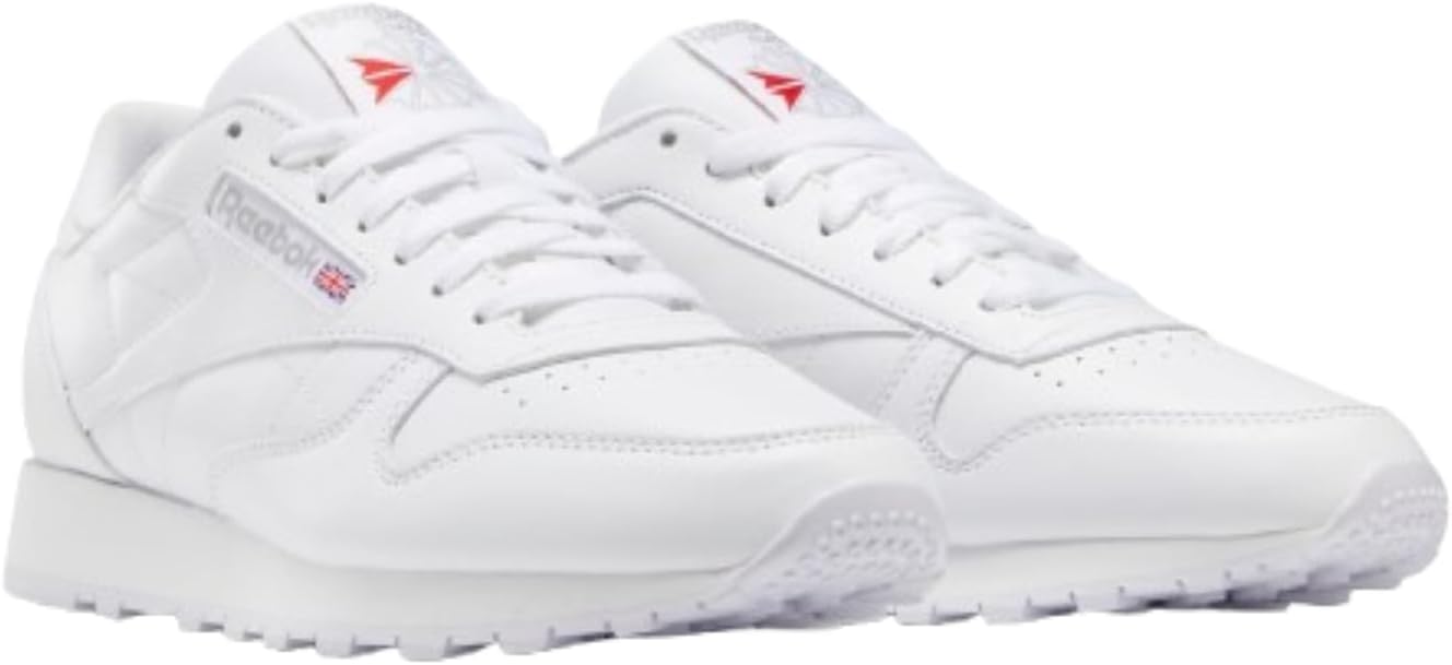 Reebok Classic Leather Running Course, Ftwr White/Ftwr White/Pure Grey 3, Size M 11/W 12.5