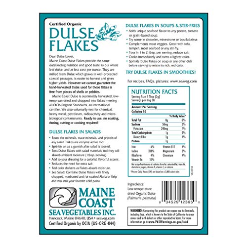 Maine Coast Organic Dulse Flakes | 4 oz