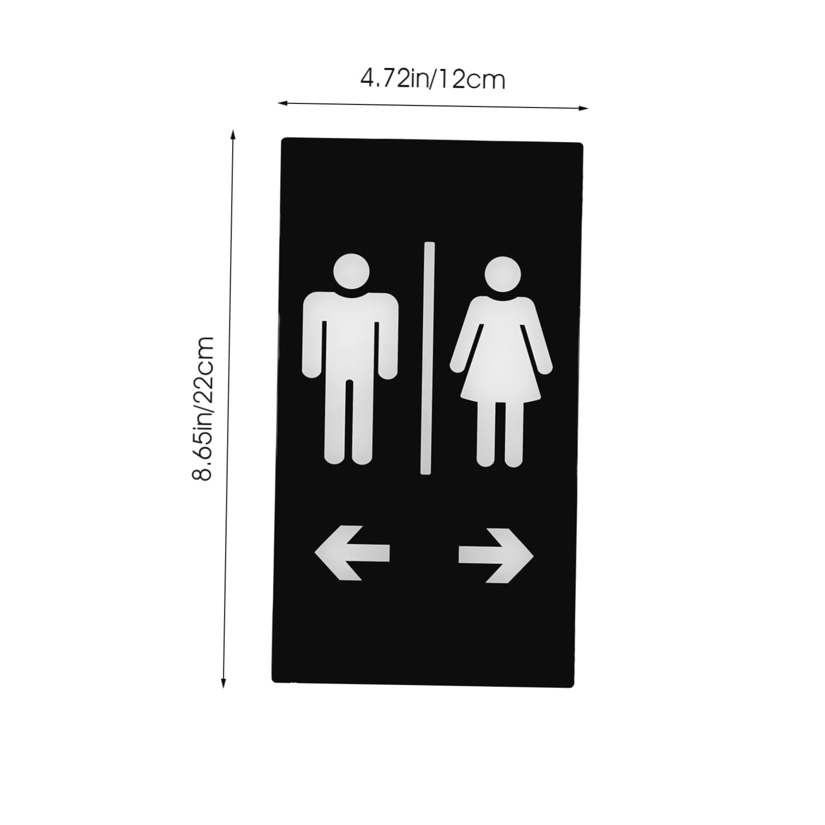 HOODANCOS Restroom Sign Self-adhesive Acrylic Bathroom Sign for Men Women Elegant Design for Easy Installation Smooth for Hotels Cafes and Shops